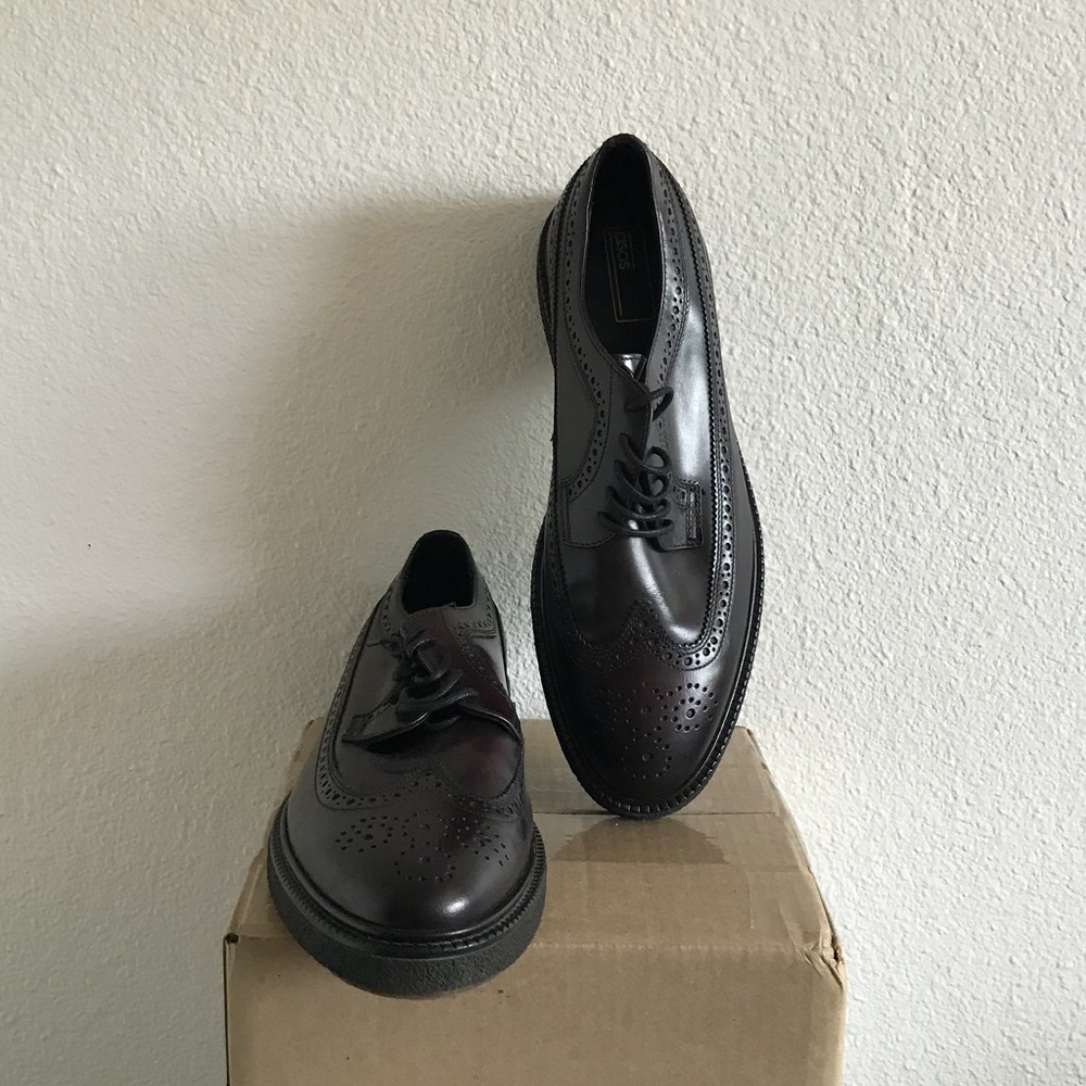 Deep Burgundy Wingtip Shoes